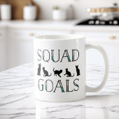 Squad Goals Funny Cat Lady Koffiemok