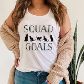 Squad Goals Funny Cat Lady Tanktop