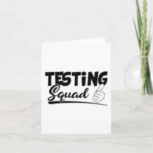 Squad Grappig examen Test Dag Cadeaus voor Student Kaart