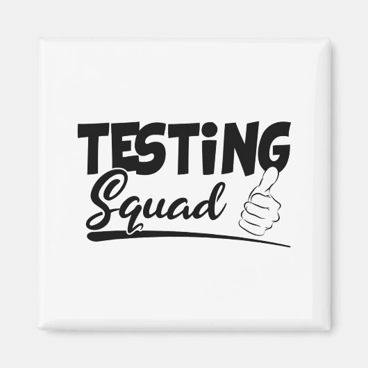 Squad Grappig examen Test Dag Cadeaus voor Student Magneet (Voorkant)