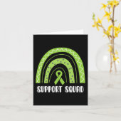Squad Green Rainbow Nierziekte bewustzijn Kaart (Gele Bloem)