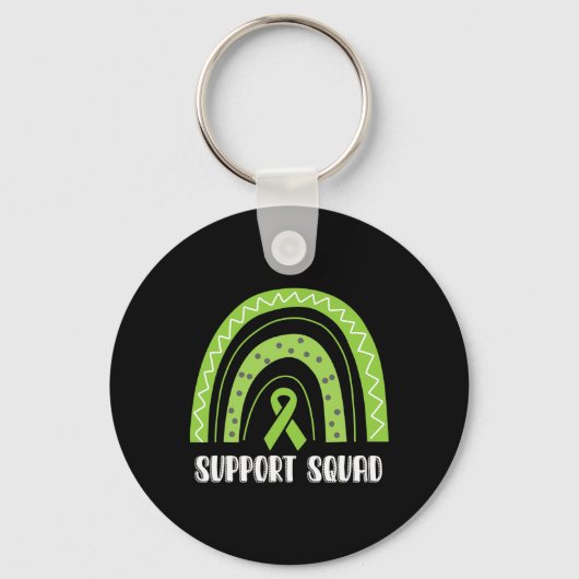 Squad Green Rainbow Nierziekte bewustzijn Sleutelhanger (Voorkant)