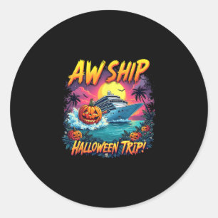 Squad Groep Schip Halloween Reis Familie Zeilen Be Ronde Sticker