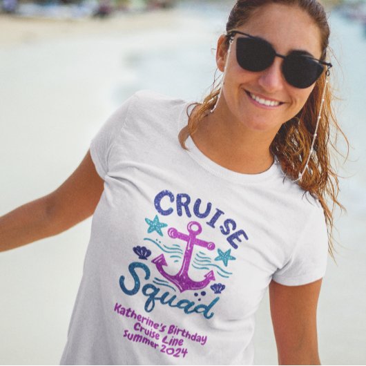 Squad Group Friends Custom Birthday Event T-shirt