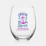 Squad Group Friends Custom Birthday Event Wijnglas Zonder Voet<br><div class="desc">Dit ontwerp kan op het gebied worden gepersonaliseerd dat door de foto en/of tekst te veranderen wordt verstrekt. Of het kan worden aangepast door te klikken deze Sjabloon personaliseert en dan de klik te kiezen om verdere optie aan te passen en de kleur van de achtergrond te schrappen of te...</div>