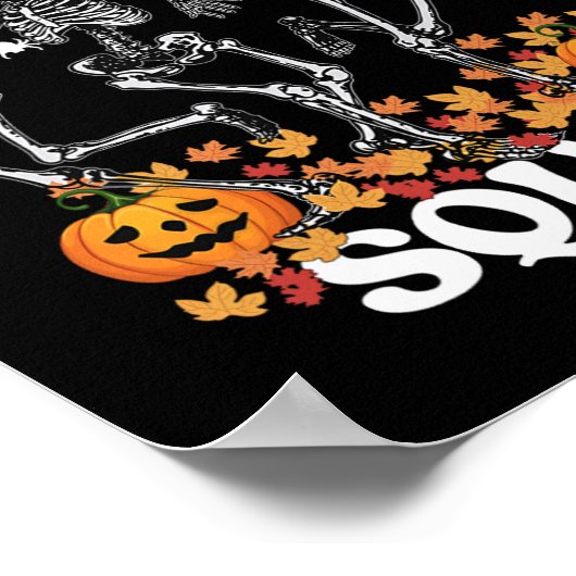 Squad Halloween Skeleton Dancing Endoscopie Nurse  Poster (Hoek)