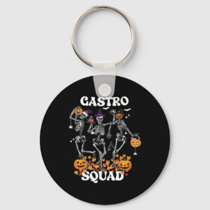 Squad Halloween Skeleton Dancing Endoscopie Nurse Sleutelhanger