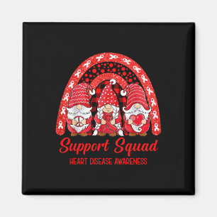 Squad Heart Disease Awareness Month Gnomies Magneet