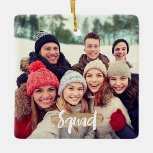 Squad kerstinstagram Ornament (Voorkant)