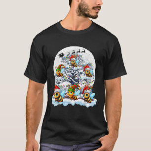 Squad Kerstman Rendier Elf Bijen Op Kerstboom Inse T-shirt