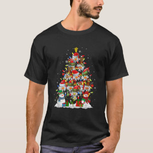 Squad Kerstman Rendier Elf Madeliefjes Kerstboom F T-shirt