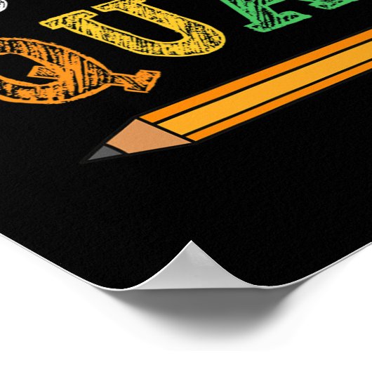 Squad Kostuum Test Dag Leraar Student Grappige Sch Poster (Hoek)