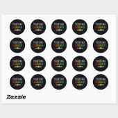 Squad Kostuum Test Dag Leraar Student Ronde Sticker (Vel)