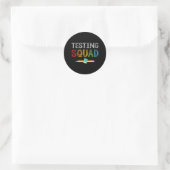Squad Kostuum Test Dag Leraar Student Ronde Sticker (Tas)