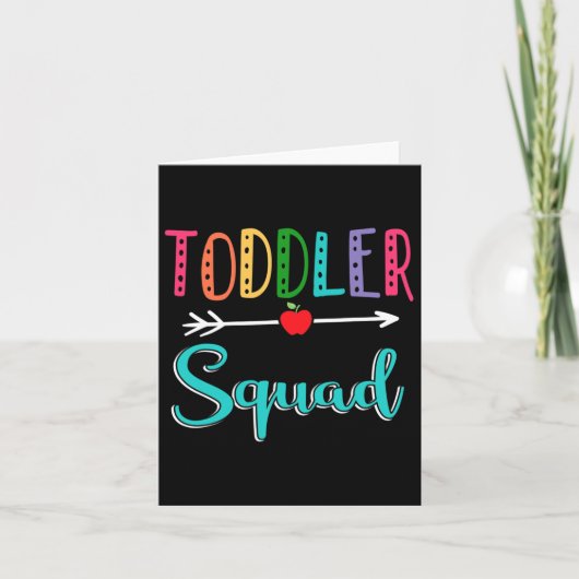 Squad leraar terug naar school kaart (Voorkant)