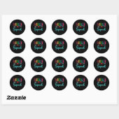 Squad leraar terug naar school ronde sticker (Vel)