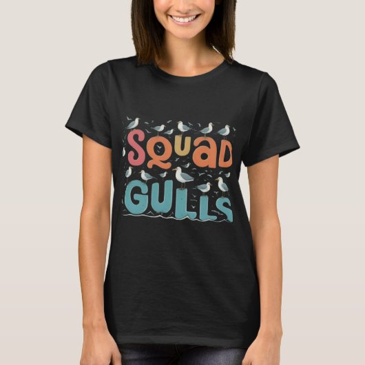 Squad meeuwen t-shirt (Voorkant)