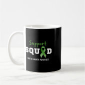 Squad Mental Health Awareness Fun Green Ribbon Koffiemok (Links)