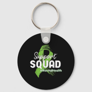 Squad Mental Health Awareness Lime Groen Lint 1 Sleutelhanger