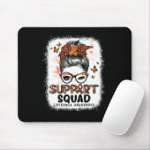 Squad Messy Bun Butterfly Oranje Lint Leukemie Muismat (Met muis)