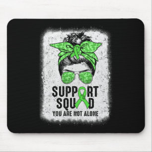 Squad Messy Bun Warrior Green Mental Health Awaren Muismat