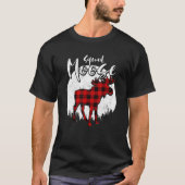 Squad Moose Red Pset Buffalo Matching Family Paja T-shirt (Voorkant)