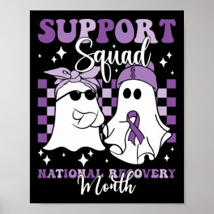 Squad National Recovery Maand Verslavingsherstel Poster