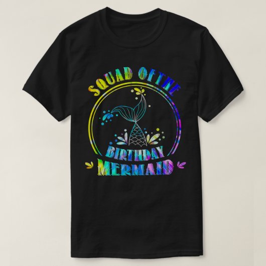Squad Of The Birthday Mermaid Matching Family 1 T-shirt (Design voorkant)