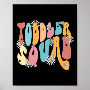 Squad Pre K kleuterschool leraar terug naar school Poster