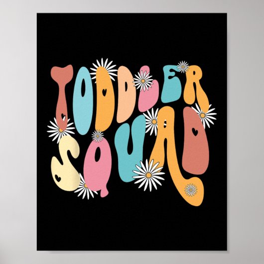 Squad Pre K kleuterschool leraar terug naar school Poster (Voorkant)