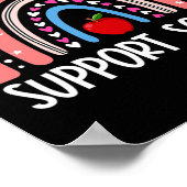 Squad Rainbow Terug naar school Support Teacher Te Poster (Hoek)