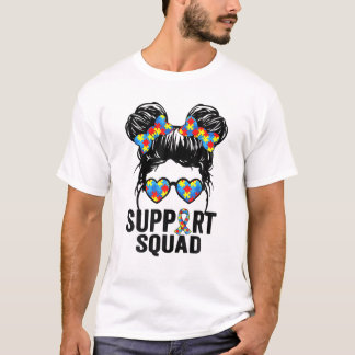 Squad rommelig haar bun puzzel t-shirt