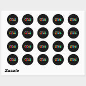 Squad schoolhulp terug naar school leraar eerste d ronde sticker (Vel)