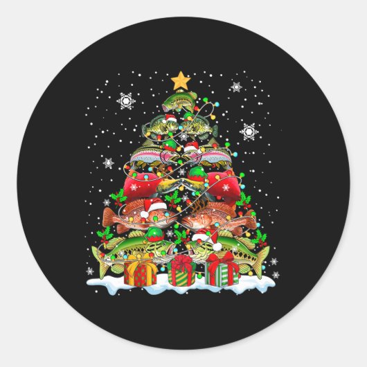 Squad Sinterklaas Zalm Byss Groeper Vissen Collect Ronde Sticker (Voorkant)