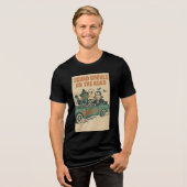 Squad spoken op de weg Retro Halloween Tri-Blend Shirt (Voorkant volledig)