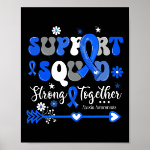 Squad Sterk Samen Groovy Ataxia Awareness Poster