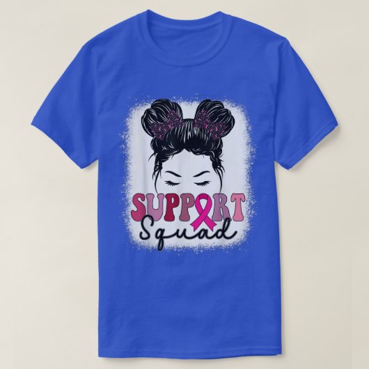 Squad Support Breast Cancer Awareness Squad Mannen T-shirt (Design voorkant)