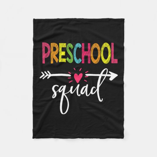 Squad Teacher Student Team Terug Naar School Fleece Deken (Voorkant)