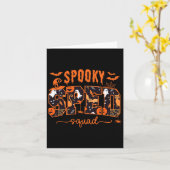 Squad Team Speciaal Onderwijs Leraar Halloween Kaart (Gele Bloem)