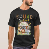 Squad van de Wild One 1st Birthday Boy Safari Jung T-shirt (Voorkant)