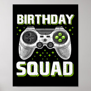 Squad Video Game Controller voor Gamer Jongens Mei Poster