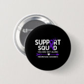 Squad Warrior Fibromyalgie Bewustzijn Veer Ronde Button 5,7 Cm (Voorkant /achterkant)