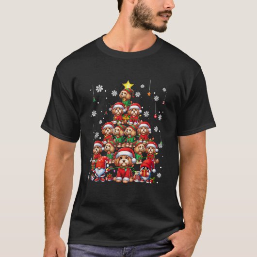 Squad Xmas Cockapoos Cosplay Santa Elf Christmas T T-shirt (Voorkant)
