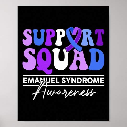 Squad Zonnebloem Haar Emanuel Syndroom Cadeaus Poster (Voorkant)