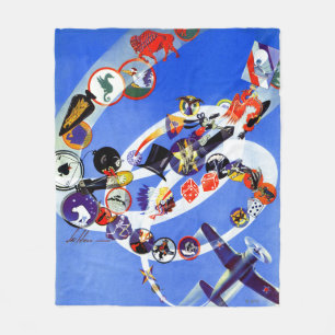 Squadron Insignia Fleece Deken