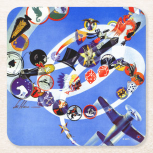 Squadron Insignia Kartonnen Onderzetters
