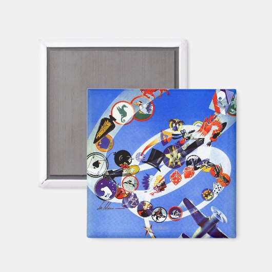 Squadron Insignia Magneet (Voorkant / Achterkant)