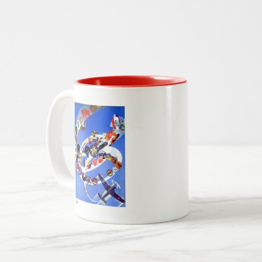 Squadron Insignia Tweekleurige Koffiemok (Voorkant links)