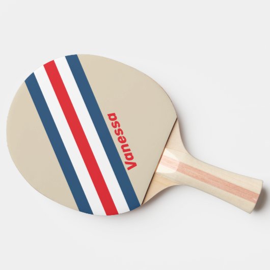  squadron met naam gestript tafeltennisbatje (Zijkant)