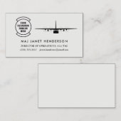 Squadron Patch C-130 Hercules Professional Pilot Visitekaartje (Voorkant / Achterkant)